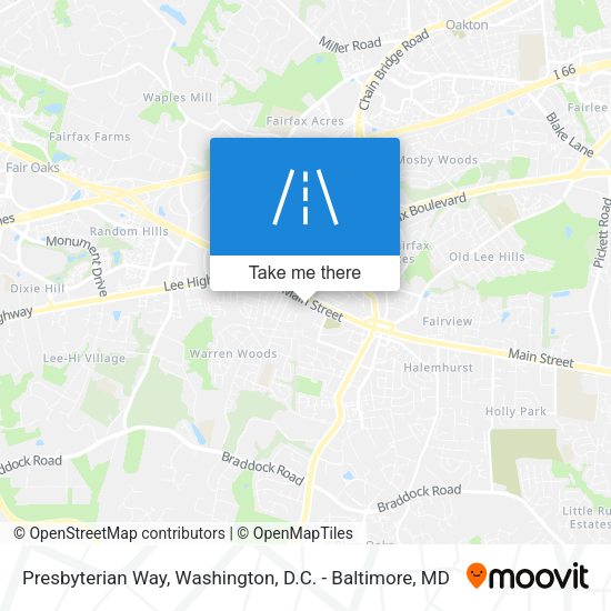 Presbyterian Way map