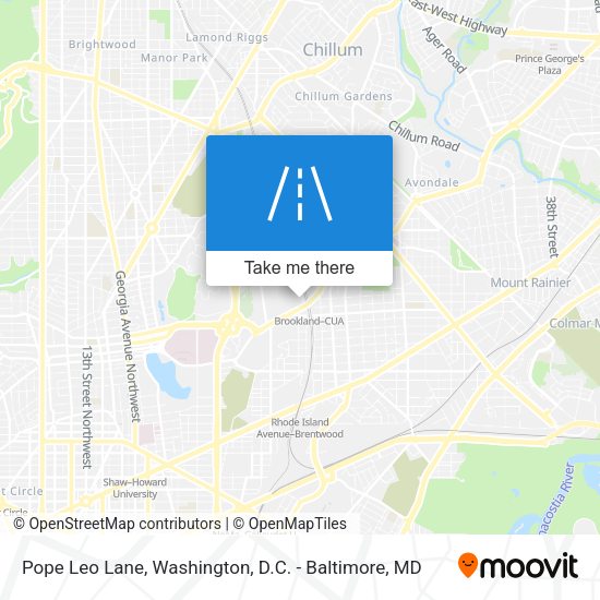 Mapa de Pope Leo Lane