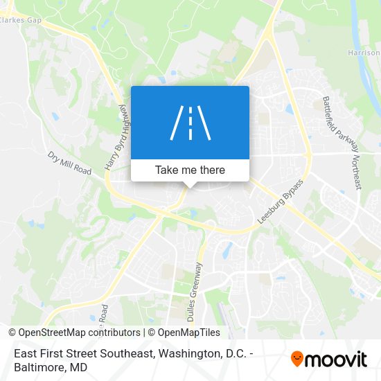 Mapa de East First Street Southeast