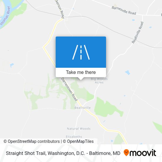 Straight Shot Trail map