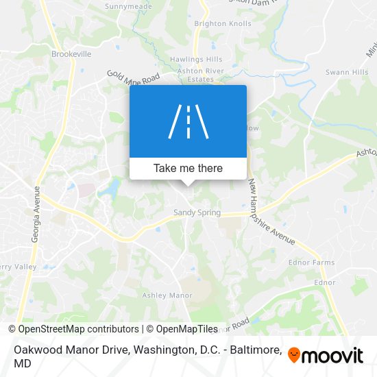 Mapa de Oakwood Manor Drive