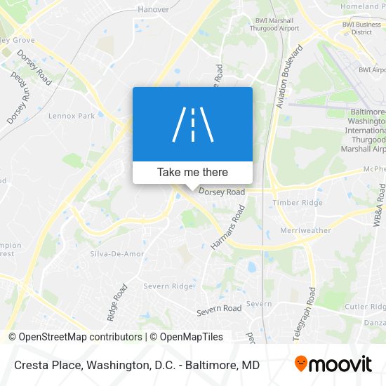 Cresta Place map