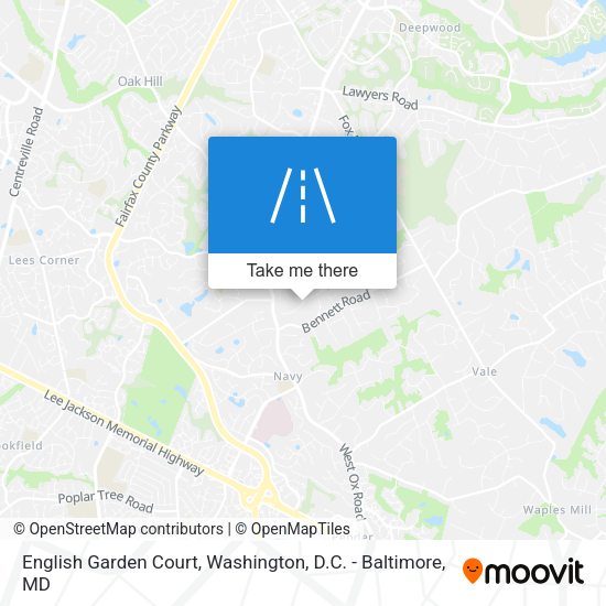English Garden Court map
