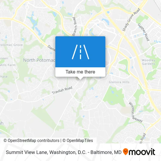 Summit View Lane map
