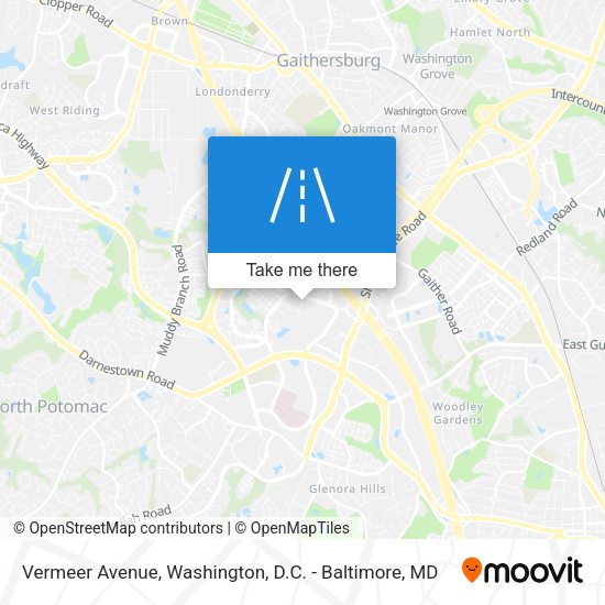 Vermeer Avenue map