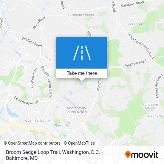 Broom Sedge Loop Trail map