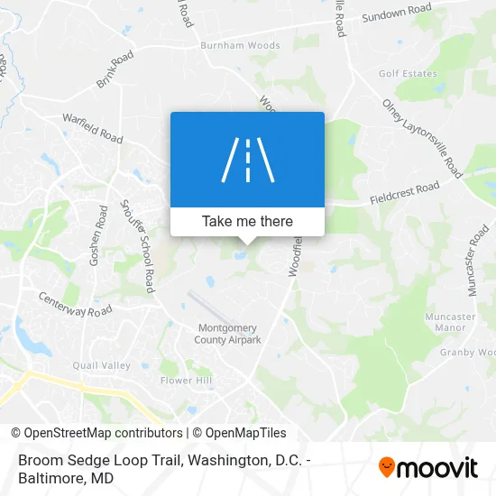 Broom Sedge Loop Trail map