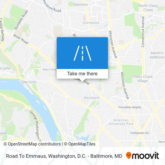 Road To Emmaus map