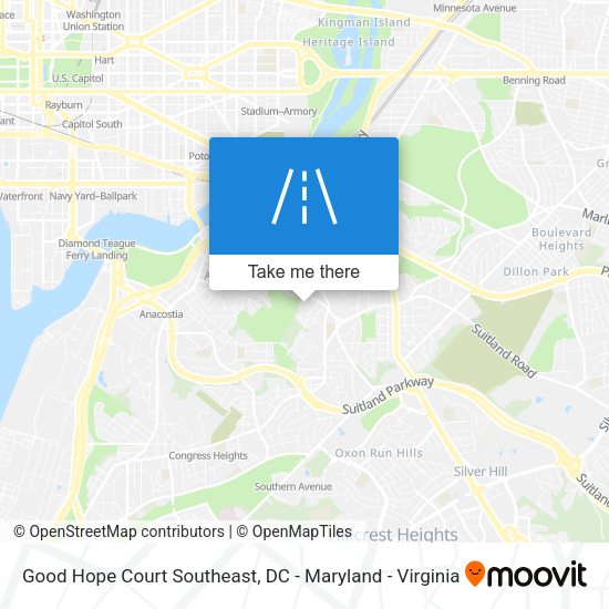 Mapa de Good Hope Court Southeast