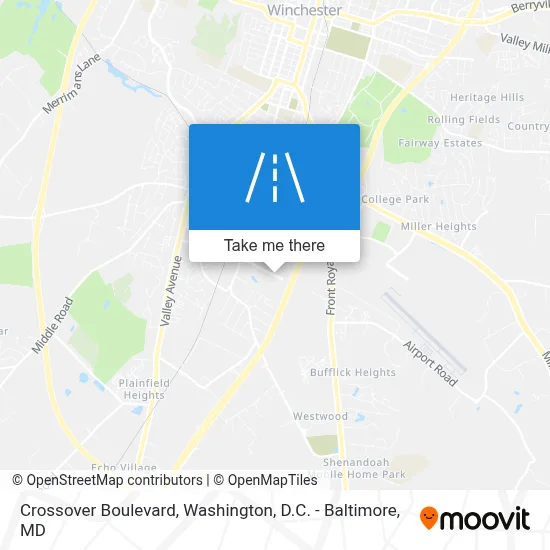 Crossover Boulevard map