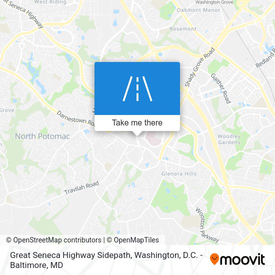 Mapa de Great Seneca Highway Sidepath