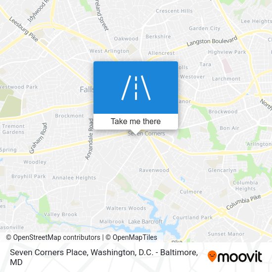 Mapa de Seven Corners Place