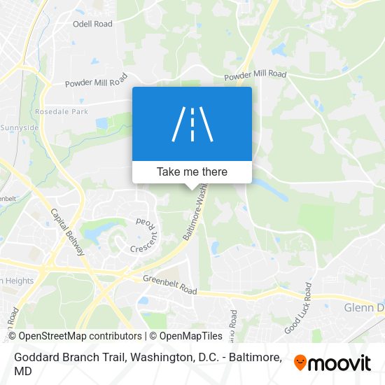 Mapa de Goddard Branch Trail