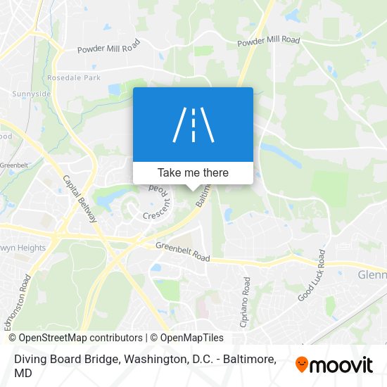 Diving Board Bridge map