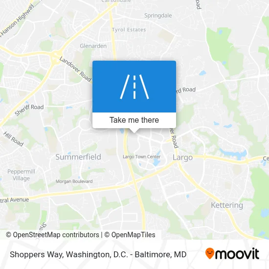 Shoppers Way map