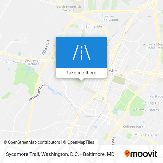 Sycamore Trail map