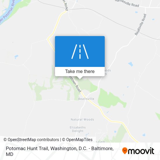Mapa de Potomac Hunt Trail
