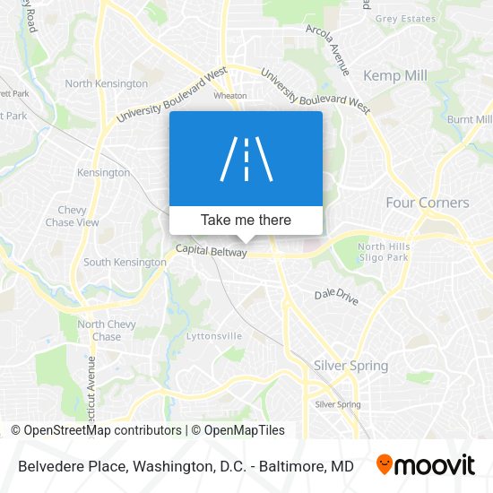 Belvedere Place map