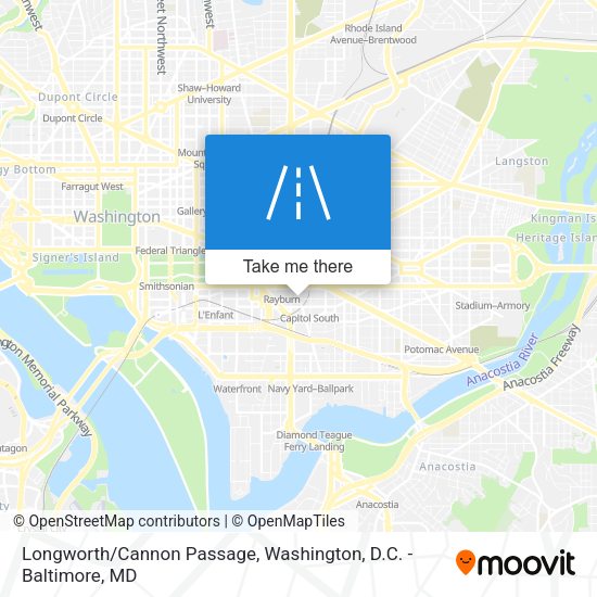 Mapa de Longworth/Cannon Passage