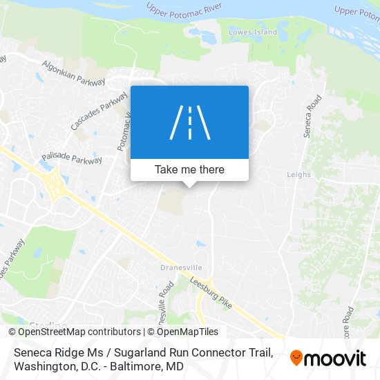 Mapa de Seneca Ridge Ms / Sugarland Run Connector Trail