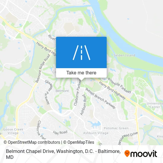 Belmont Chapel Drive map