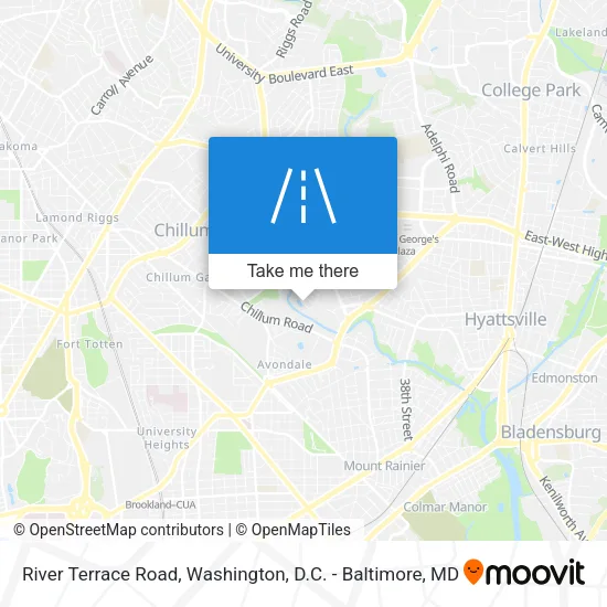 River Terrace Road map