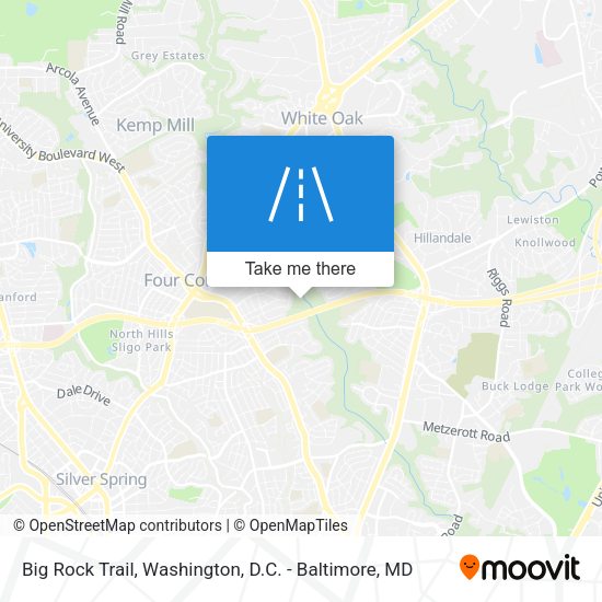 Big Rock Trail map