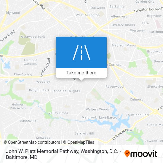 Mapa de John W. Platt Memorial Pathway