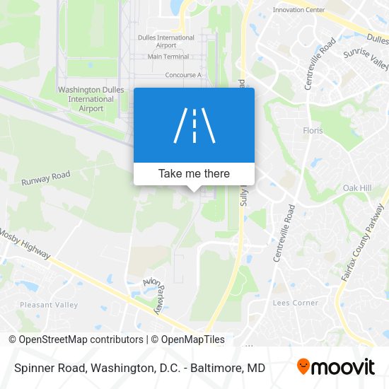 Mapa de Spinner Road