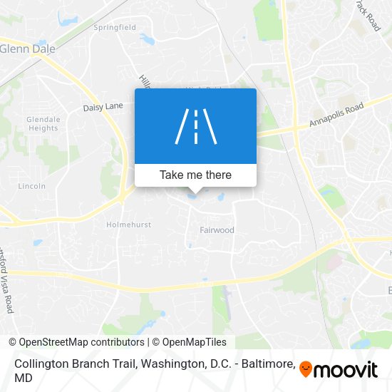 Collington Branch Trail map
