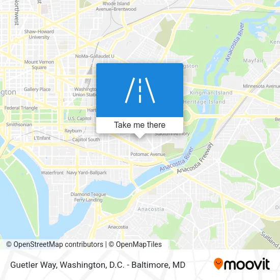 Guetler Way map