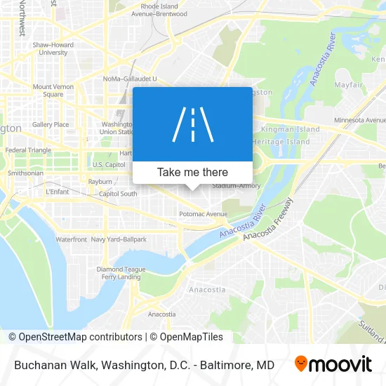 Buchanan Walk map