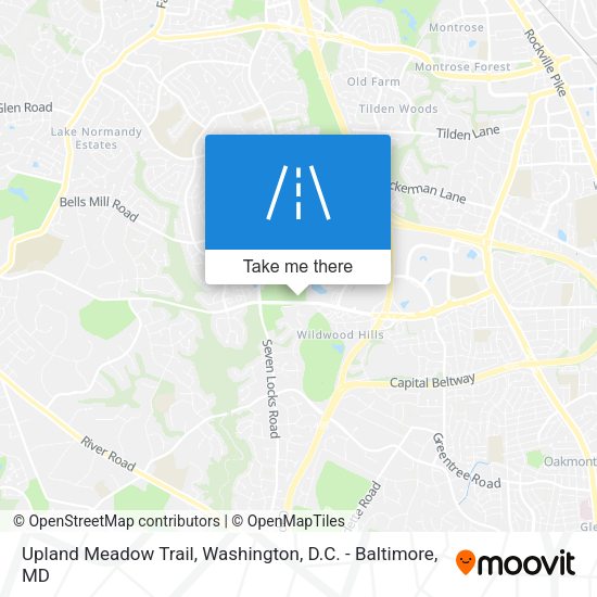 Mapa de Upland Meadow Trail