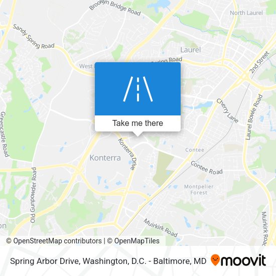 Mapa de Spring Arbor Drive