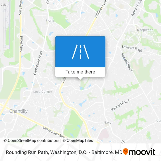 Rounding Run Path map