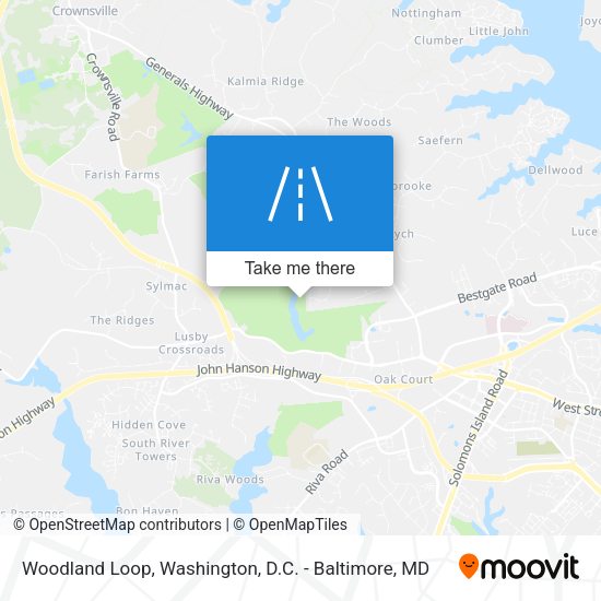 Woodland Loop map