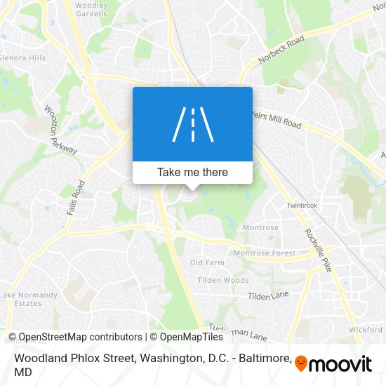 Mapa de Woodland Phlox Street