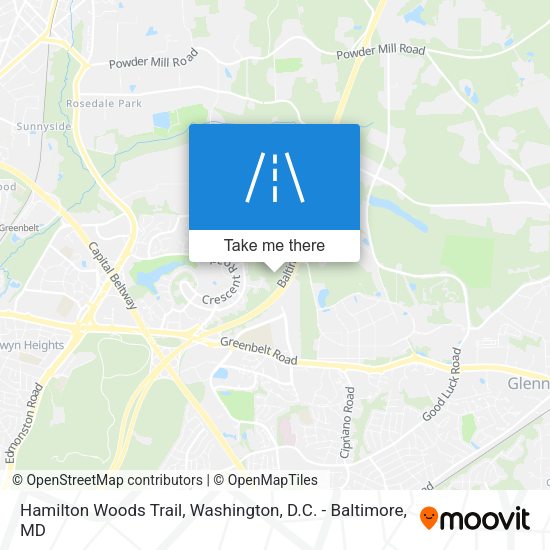 Hamilton Woods Trail map