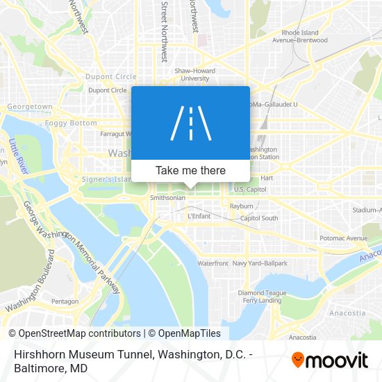 Hirshhorn Museum Tunnel map