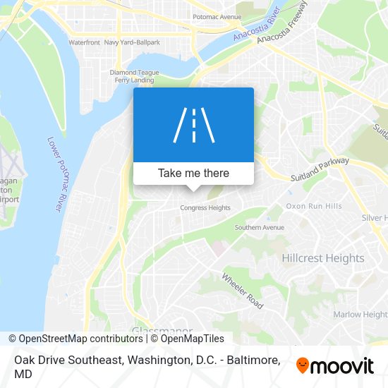 Mapa de Oak Drive Southeast