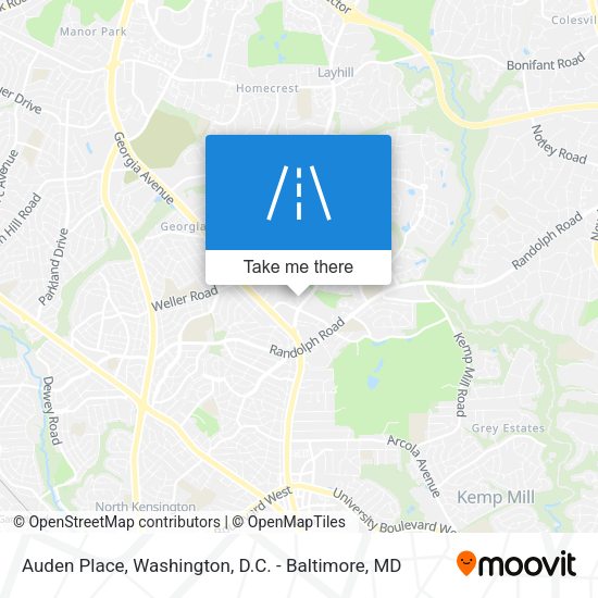 Auden Place map