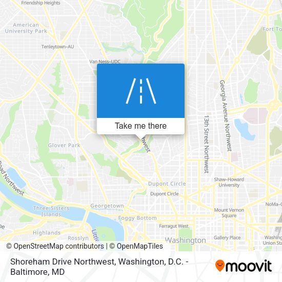 Shoreham Drive Northwest map