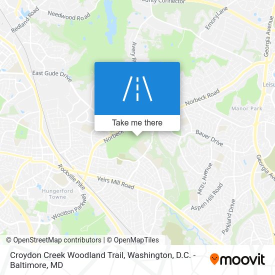 Mapa de Croydon Creek Woodland Trail