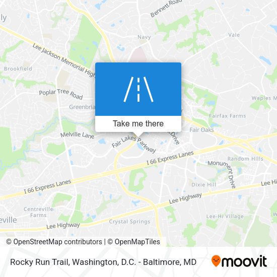 Rocky Run Trail map