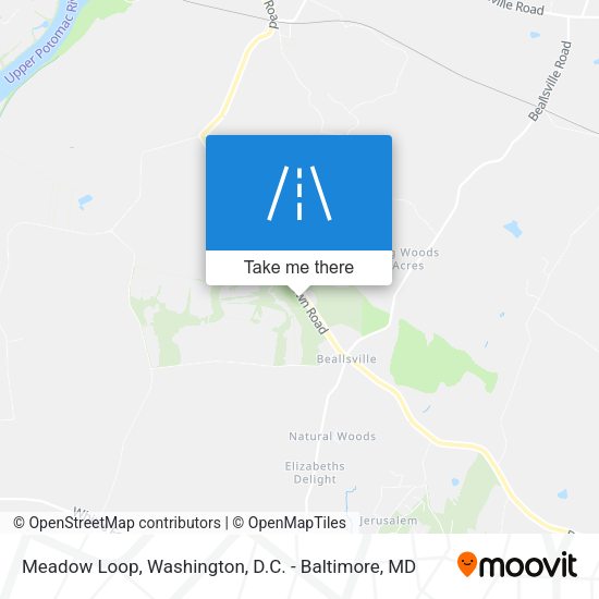 Meadow Loop map