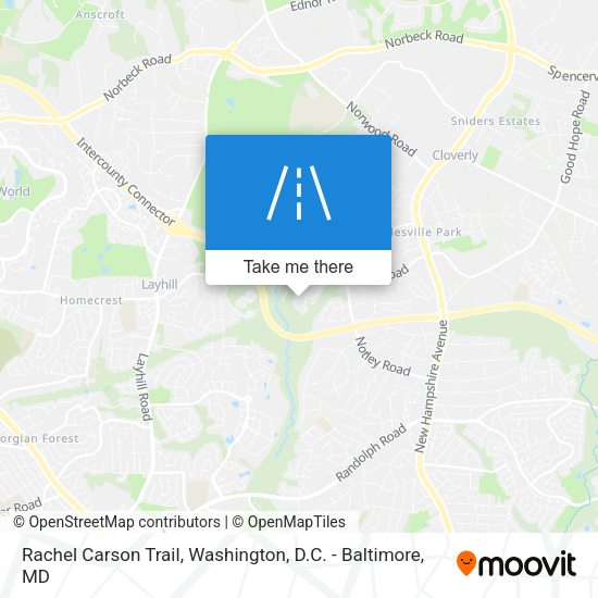 Rachel Carson Trail map