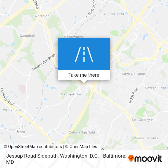 Jessup Road Sidepath map