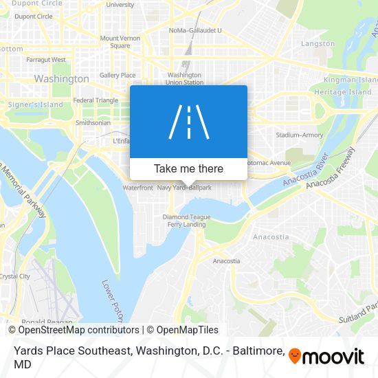 Yards Place Southeast map