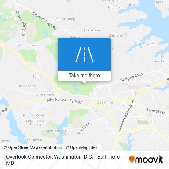 Overlook Connector map
