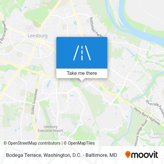 Bodega Terrace map